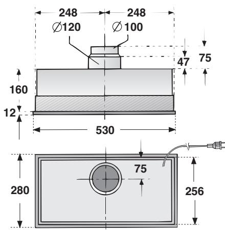 BOSCH DHL 535C/03 - INSTALLATION INSTRUCTIONS - Voor de inbouw要去en afhankelijk van de variant de volgende uitsparingen beschikbaar zijn: - 2