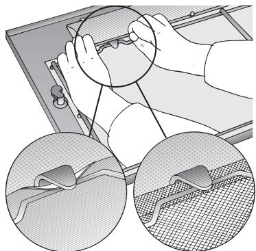 BOSCH DHL 535C/03 - INSTALLATION INSTRUCTIONS - Bei Dunstabzugshauben mit einer Filtermatte: - 3