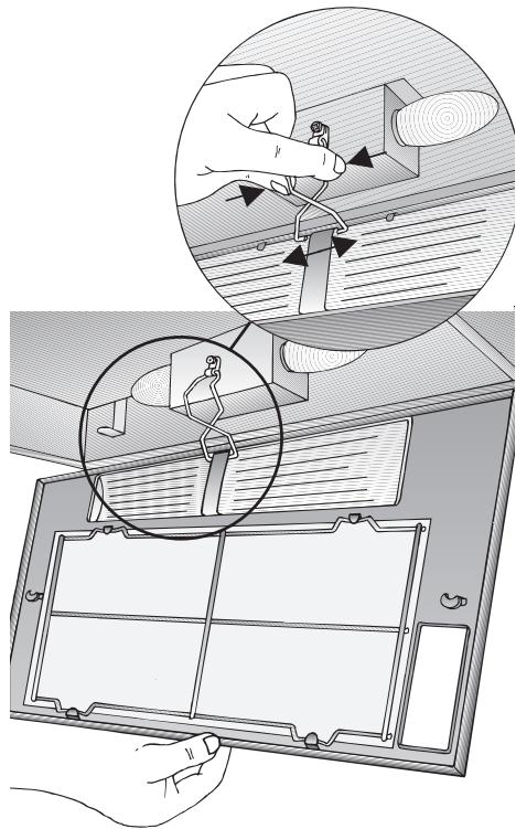 BOSCH DHL 535C/03 - INSTALLATION INSTRUCTIONS - Bij afzuigkappen met een filtermat:1. - 2