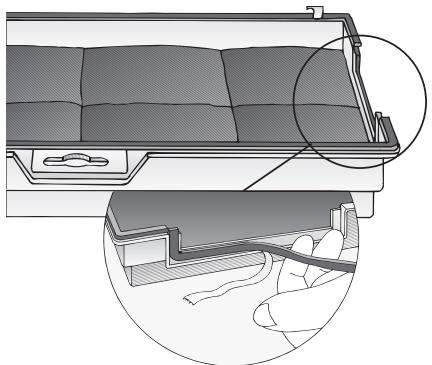BOSCH DHL 535C/03  - INSTALLATION INSTRUCTIONS - Sur les hottes aspirantes à deux cassettes filtrantes: - 2
