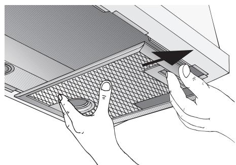 BOSCH DHL 535C/03  - INSTALLATION INSTRUCTIONS - Sur les hottes aspirantes responsable des deux cassettes filtrantes: - 2
