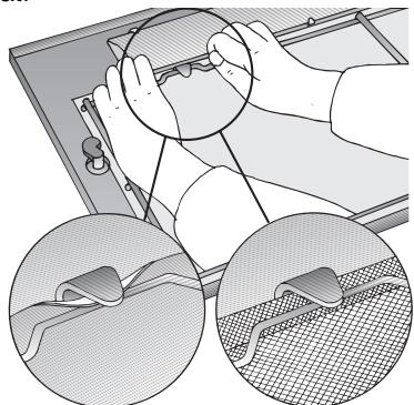 BOSCH DHL 535C/03 - INSTALLATION INSTRUCTIONS - Bij afzuigkappen met een filtermat:1. - 3