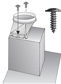 BOSCH DHL 535C/03 - INSTALLATION INSTRUCTIONS - Campanas extractoras con salute de aire rectangular: - 1