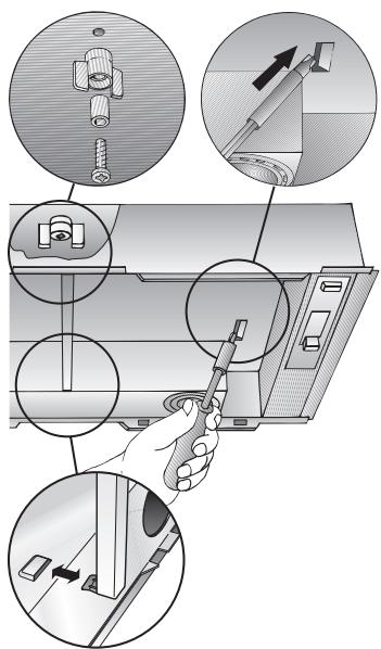 BOSCH DHL 535C/03 - INSTALLATION INSTRUCTIONS - Extractor hoods with two filter cartridges: - 1
