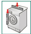 BOSCH WVH28360FF - Mise à niveau du lave-linge sechant avec un niveau à bulle. - 1