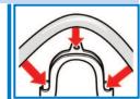 BOSCH WVH28360FF - Evacuation dans un tuyau en PVC avec manchon en caoutchouc: - 1