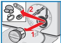 BOSCH WVH28360FF - Nettoyez the filtre: - 5