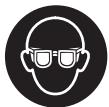 BOSCH PWS850 - Portez toujours des lunettes de protection. - 1