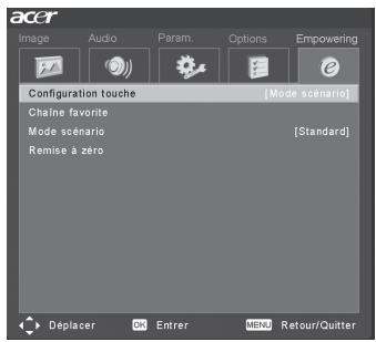 ACER AT3201W - Touches programmes : mode scénario et chaînes favorites - 3