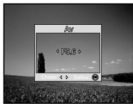 ACER CI-8330 - Mode Priorité à l'ouverture [ Av ] - 1