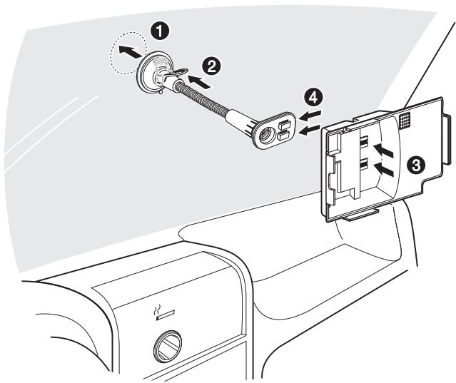 ACER E300 - Pour installer l'appareil dans votre voiture : - 1