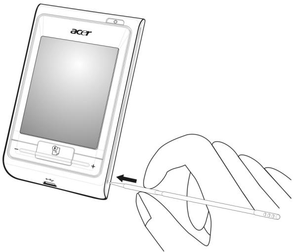 ACER E300 - Pour effectuer une réinitialisation logicielle : - 1