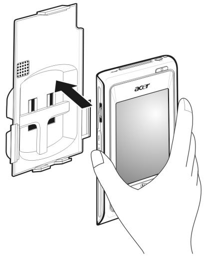 ACER E300 - Pour installer l'appareil dans votre voiture : - 3