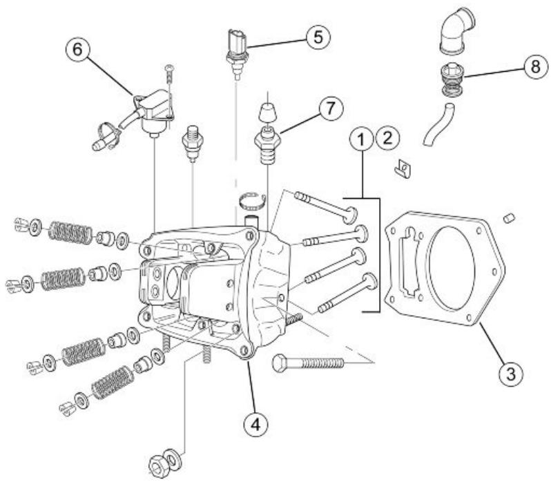 PIAGGIO XEVO - Cylinder head assay. - 1