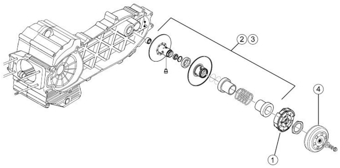 PIAGGIO XEVO - Driven pulley - 1