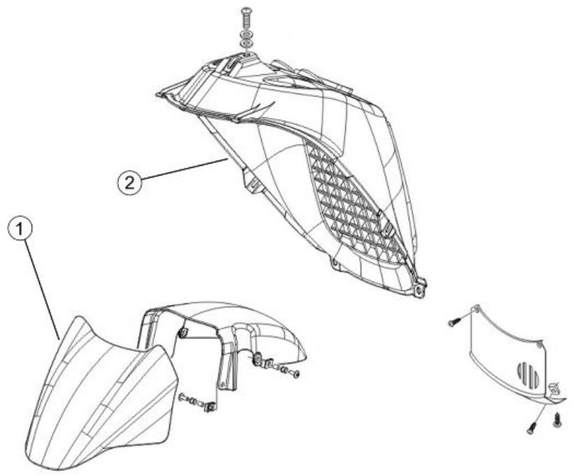 PIAGGIO XEVO - Mudguard - 1