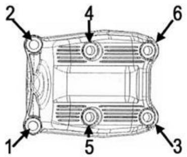 PIAGGIO XEVO - Tappet cover fixing screws 7 - 9 - 1