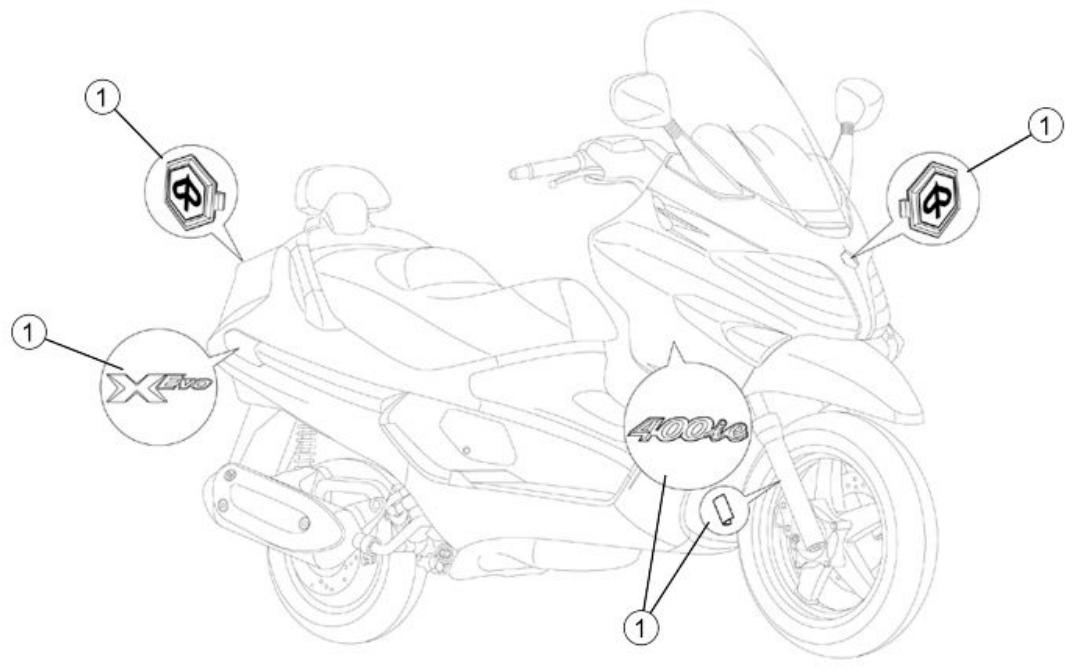 PIAGGIO XEVO - Stickers - 1