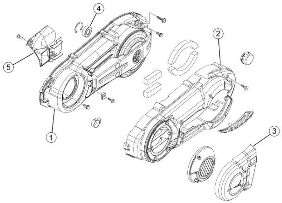 PIAGGIO XEVO - Transmission cover - 1
