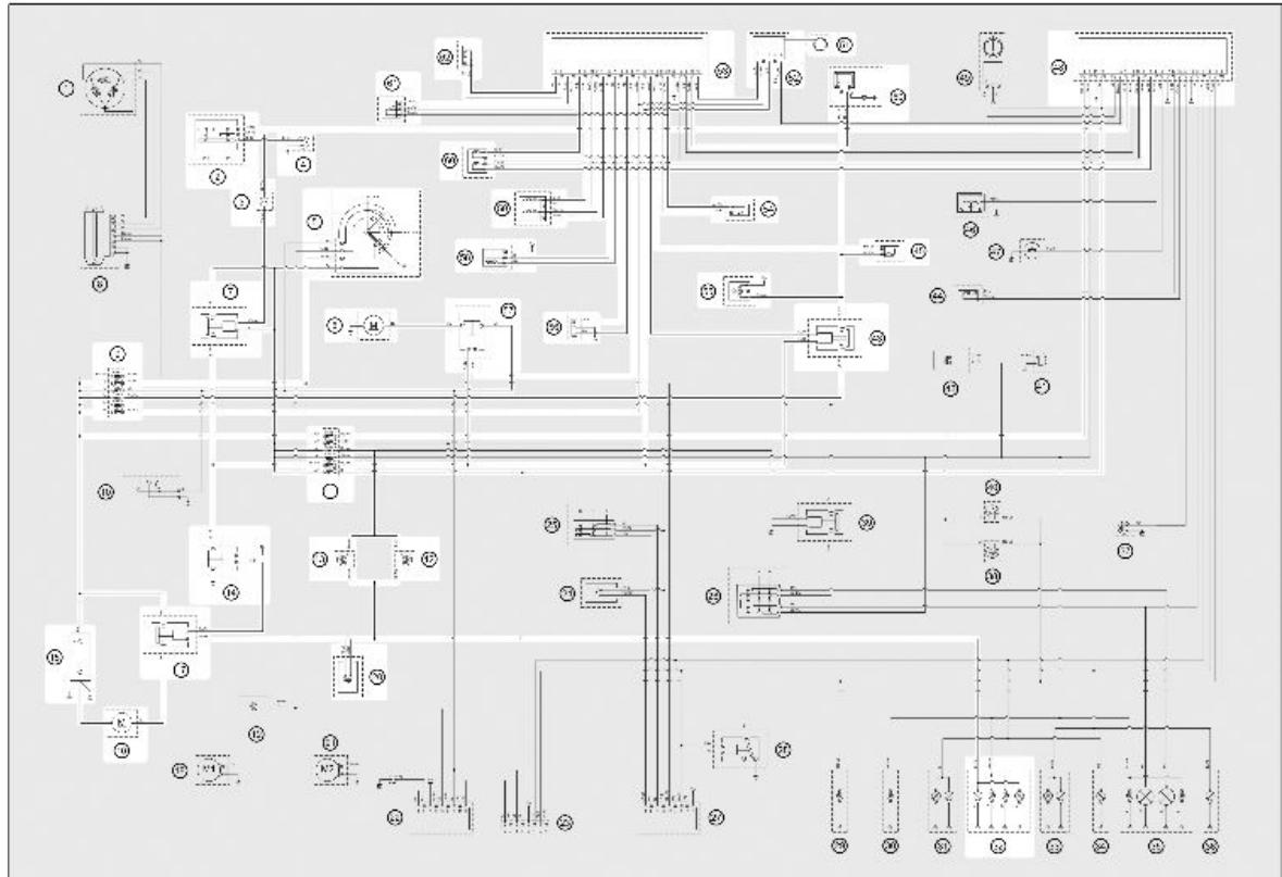 PIAGGIO XEVO - Circuit diagram - 1