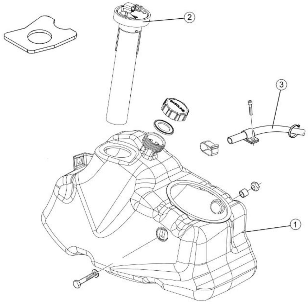 PIAGGIO XEVO - Fuel tank - 1