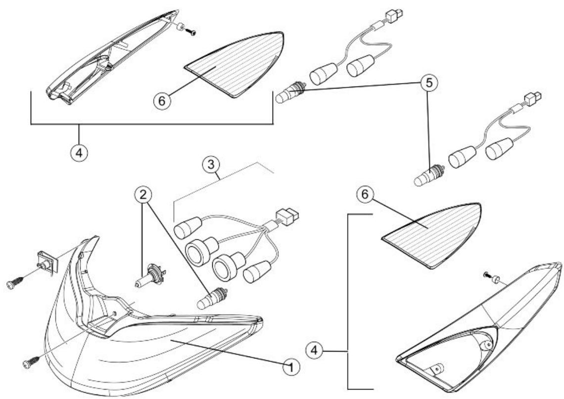 PIAGGIO XEVO - Turn signal lights - 2