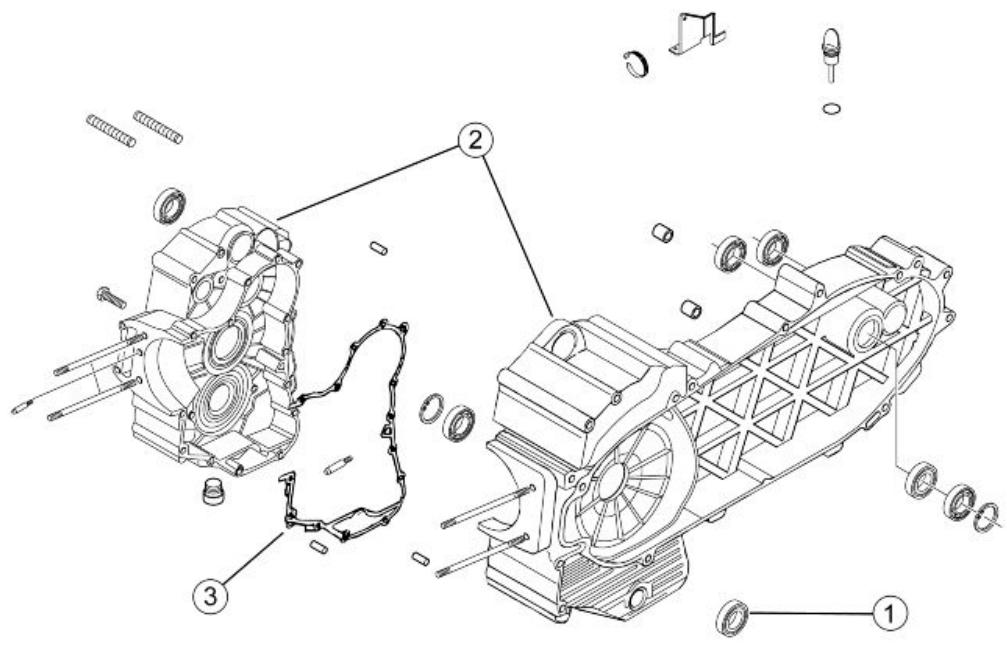PIAGGIO XEVO - Crankcase - 1