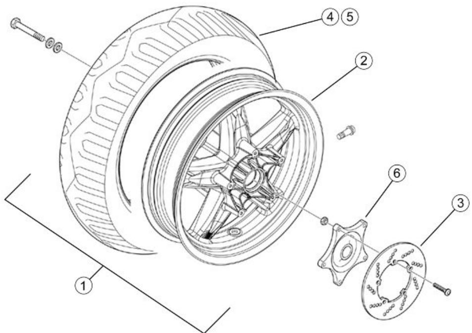 PIAGGIO XEVO - Rear wheel - 1