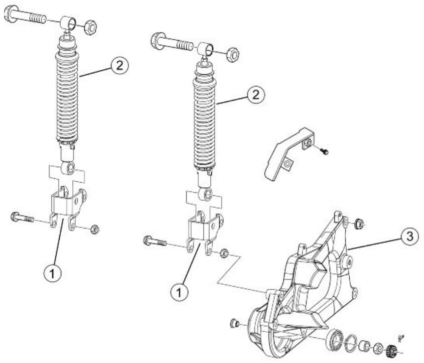 PIAGGIO XEVO - Rear suspension - 1