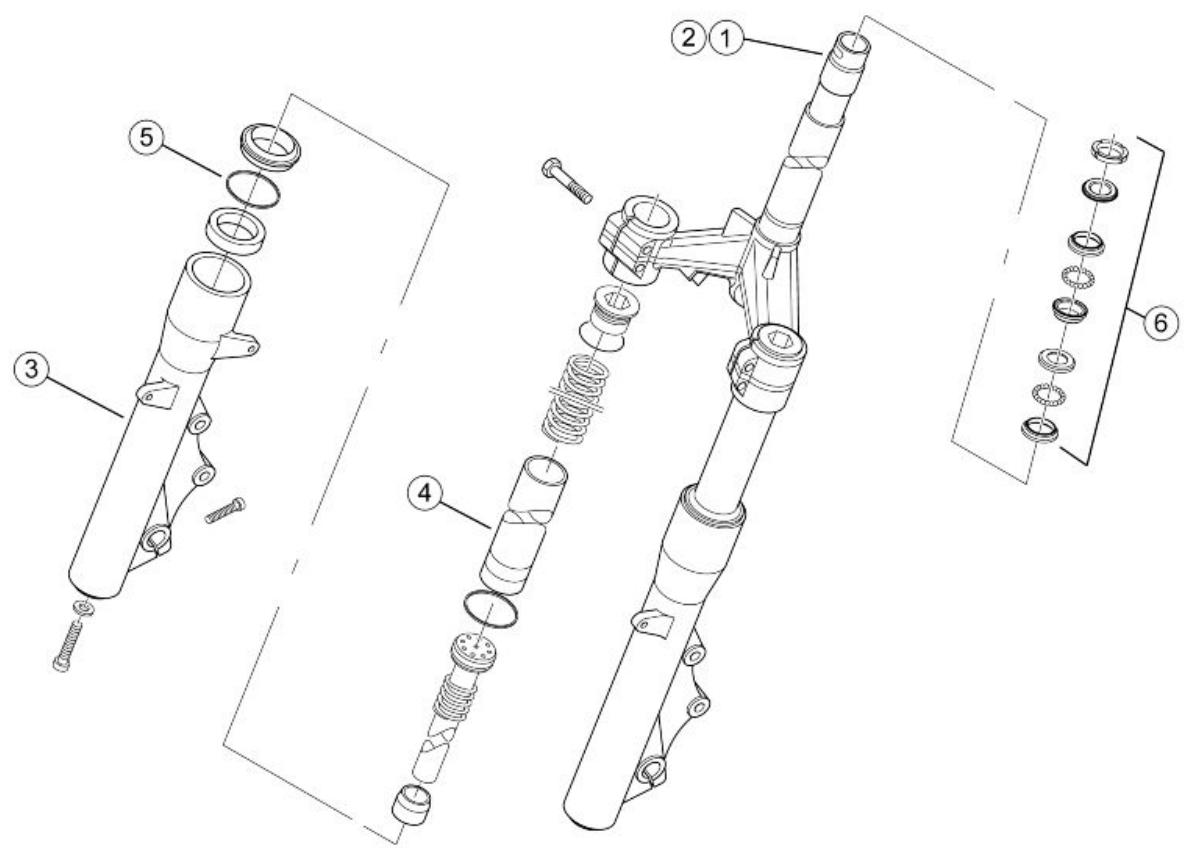 PIAGGIO XEVO - Front suspension - 1