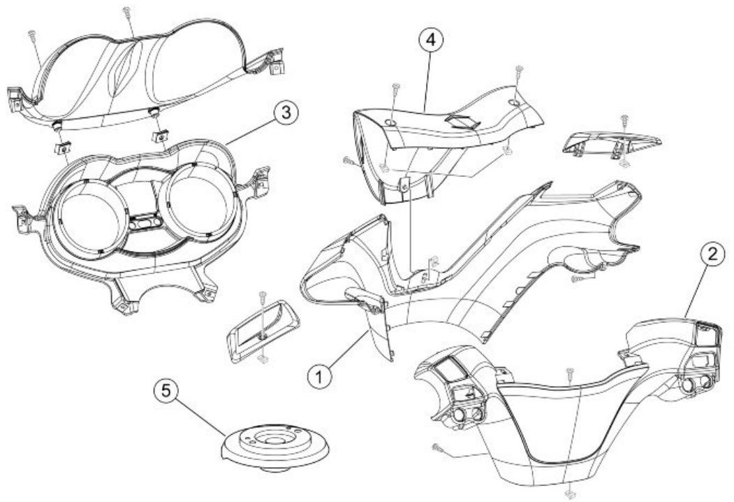 PIAGGIO XEVO - Handlebar covers - 1