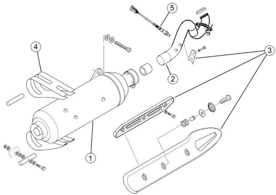 PIAGGIO XEVO - Exhaust pipe - 1
