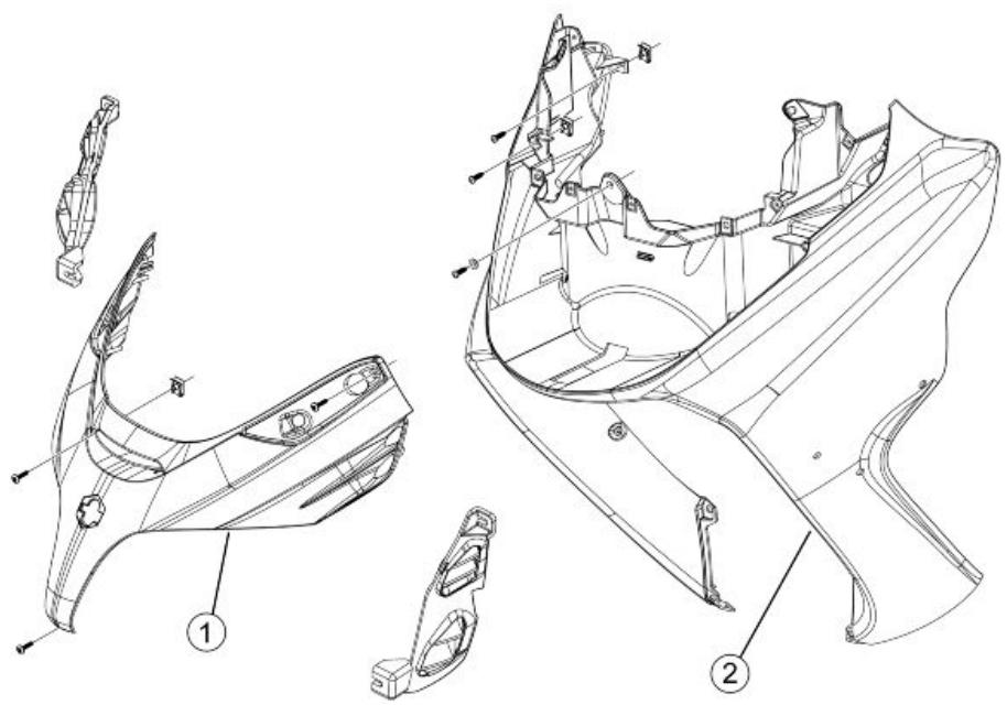 PIAGGIO XEVO - Legshield spoiler - 1