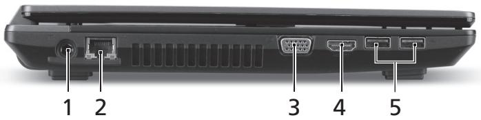 ACER TRAVELMATE 4750G - LinkeSeite - 1