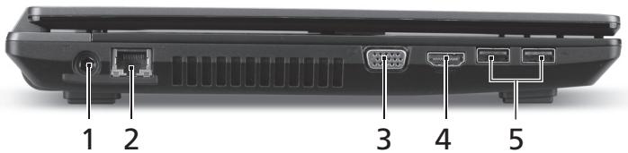 ACER TRAVELMATE 4750G - Vue gauche - 1