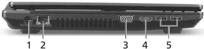 ACER TRAVELMATE 4750G - Vista da sinistra - 1