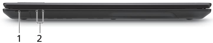ACER TRAVELMATE 5735G - Vue frontale fermée - 1