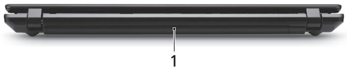ACER TRAVELMATE 5735G - Vaizdas iš užpakalio - 1