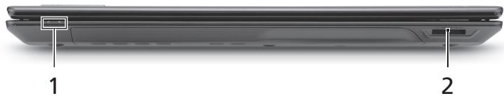 ACER TRAVELMATE 5740Z - 前视图 - 1