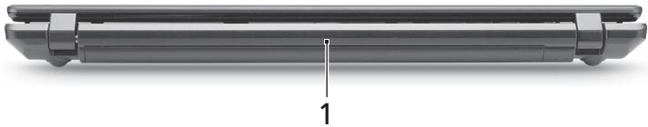 ACER TRAVELMATE 5740Z - Vedere din spate - 1