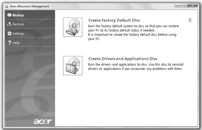 ACER TRAVELMATE 5742Z - Lag sikkerhetskopidisk - 1