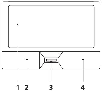 ACER TRAVELMATE 5742Z - Podstawowe informacja o obśludze touchpada (z czytnikiem linii papilarnych) - 1