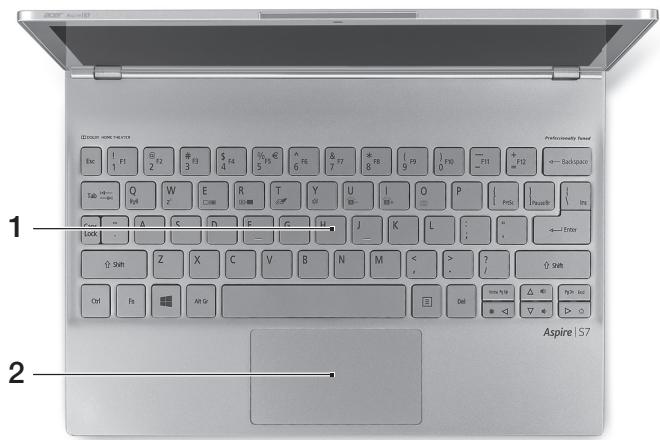 ACER ASPIRE S7-191 - Keyboard view - 1