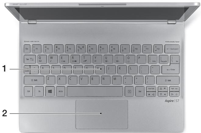 ACER ASPIRE S7-191 - Tampak keyboard - 1