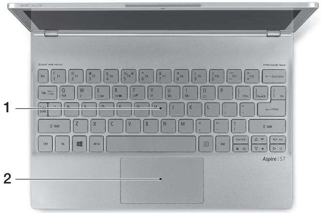 ACER ASPIRE S7-191 - Vista tastiera - 1