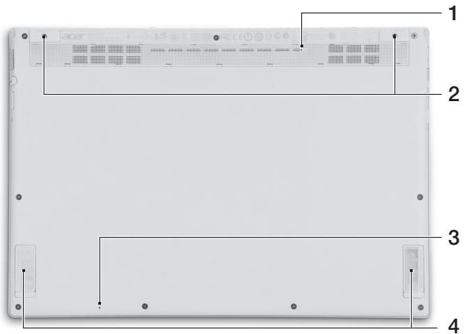 ACER ASPIRE S7-191 - 底視圖 - 1