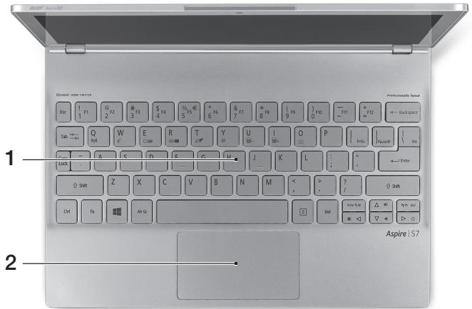 ACER ASPIRE S7-191 - Vuedeclavier - 1