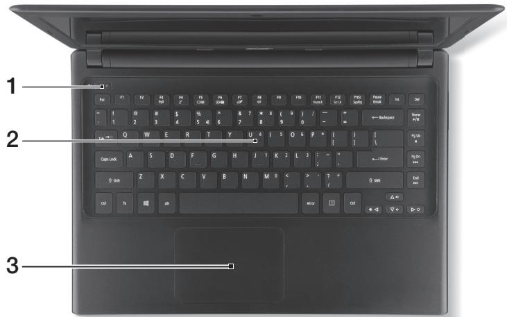 ACER ASPIRE V5-471PG - Vista de Teclado - 1