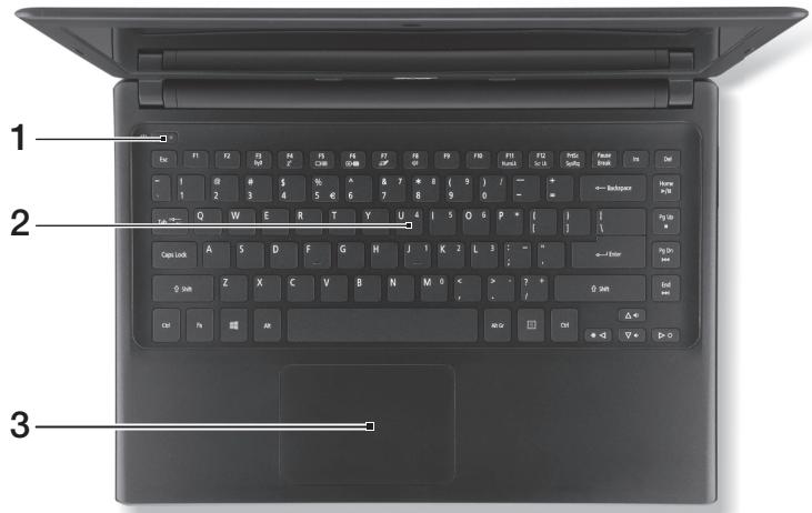 ACER ASPIRE V5-471PG - Pogled na tipkovnico - 1