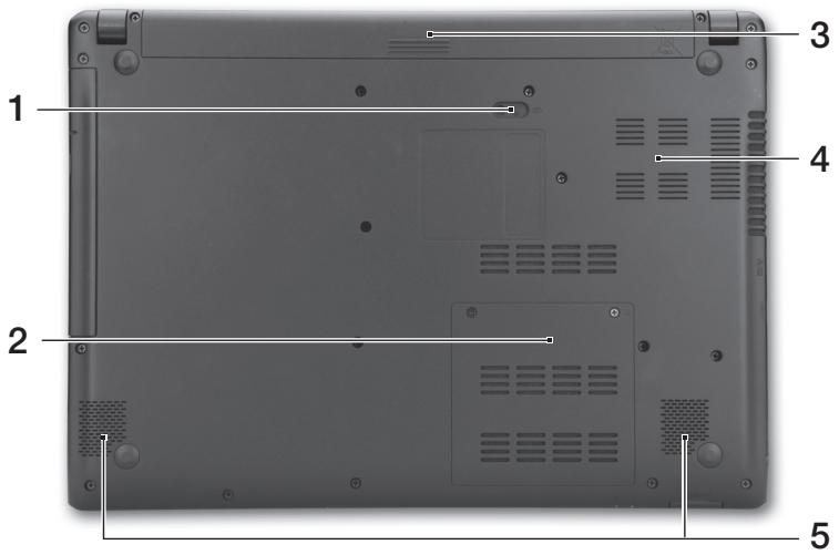 ACER ASPIRE V5-471PG - Вид снизу - 1
